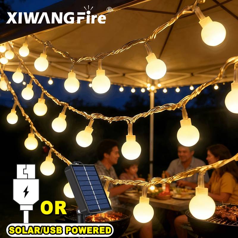 Outdoor Lighting And Decor - Guirlandes lumineuses solaires/USB/batterie de 3 à