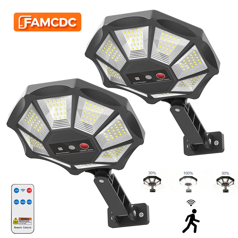 Dusk To Dawn Bulb - Lampes solaires d'extérieur 168 LED 360°
