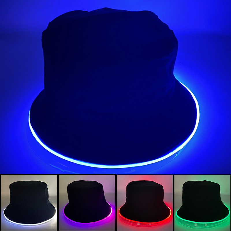 Outdoor Lighting Event - Chapeau seau lumineux d'été 2025, casquette