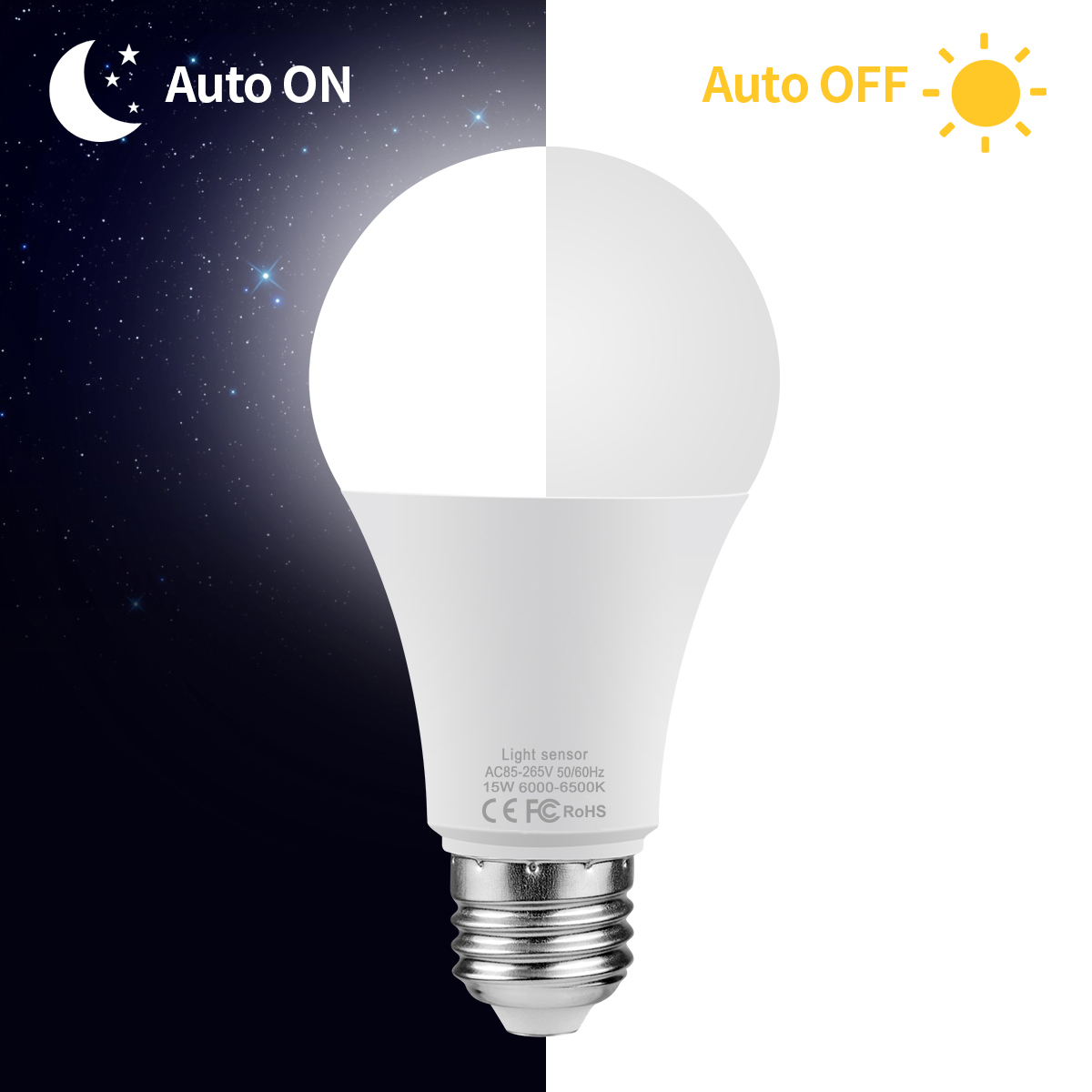 Dusk To Dawn Bulb - Ampoule LED E27 du crépuscule à