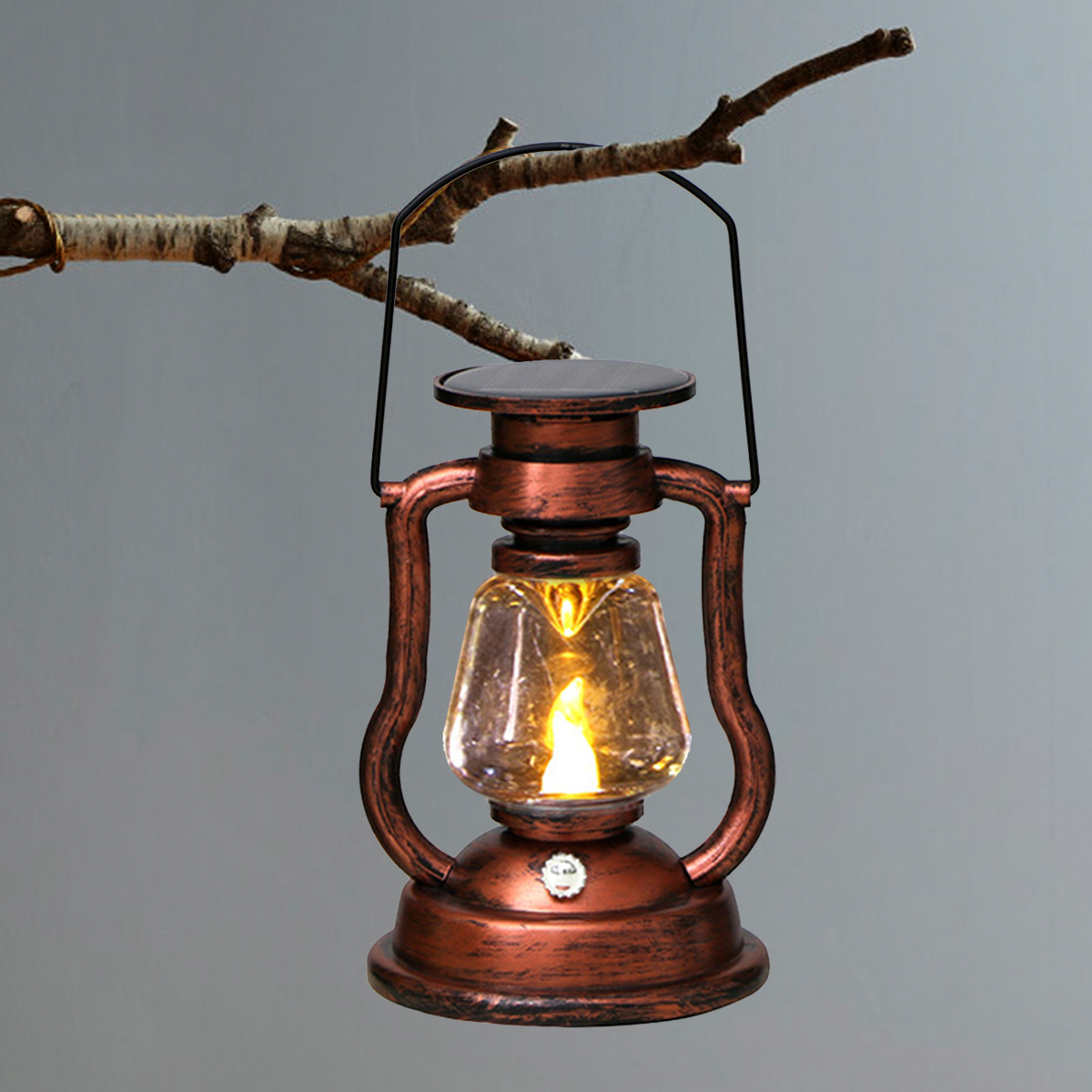 Outdoor Lighting Effects - Lampe d'ambiance rétro LED solaire, lanterne
