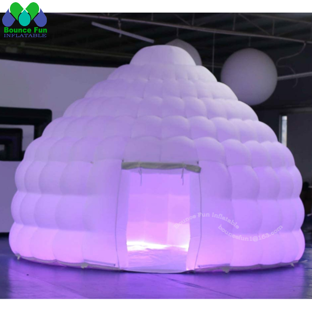 Outdoor Lighting Rental For Party - Tente gonflable blanche de dôme d'ignloo