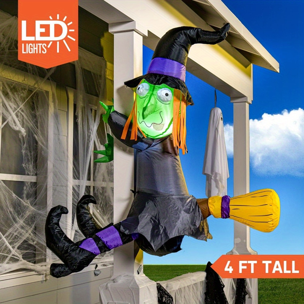 Outdoor Lighting Effects - Sorcière gonflable d'Halloween de 1,20 m