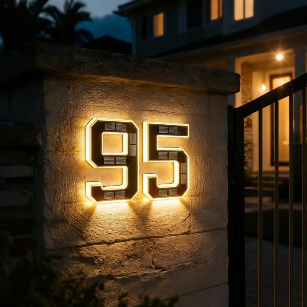 Outdoor Lighting For Front Of House - Nouvelle plaque de numéro de maison