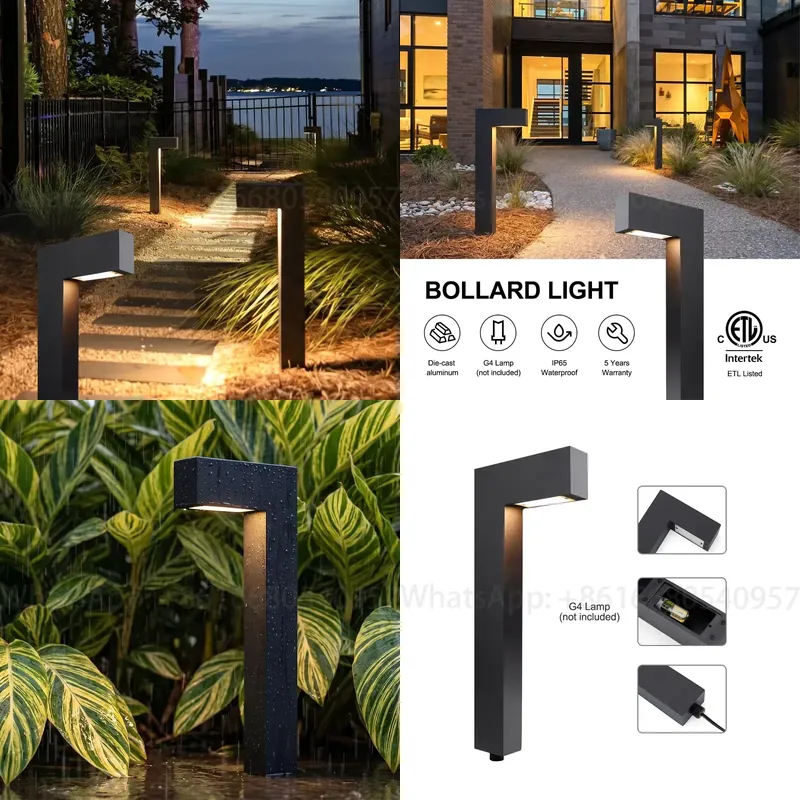 Outdoor Lighting Low Voltage - Borne lumineuse de jardin en aluminium,