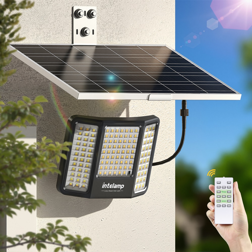Dusk To Dawn Bulb - Projecteurs solaires intelamp 2000LM 20000mAh 3