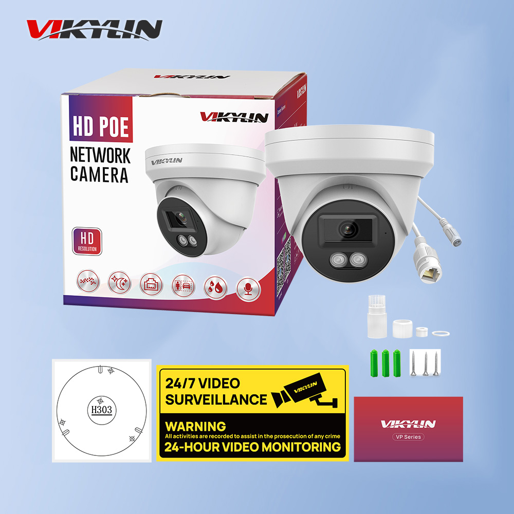 Outdoor Lighting Mains Powered - Caméra de sécurité IP VIKYLIN 8MP