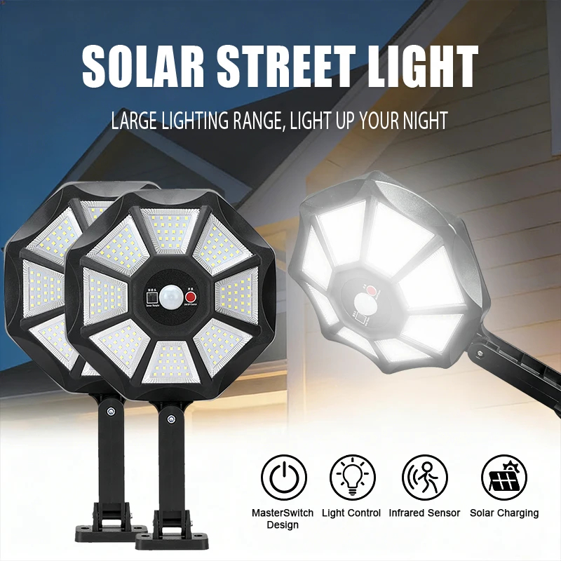 Dusk To Dawn Bulb - Lampes solaires extérieures étanches, projecteur 168
