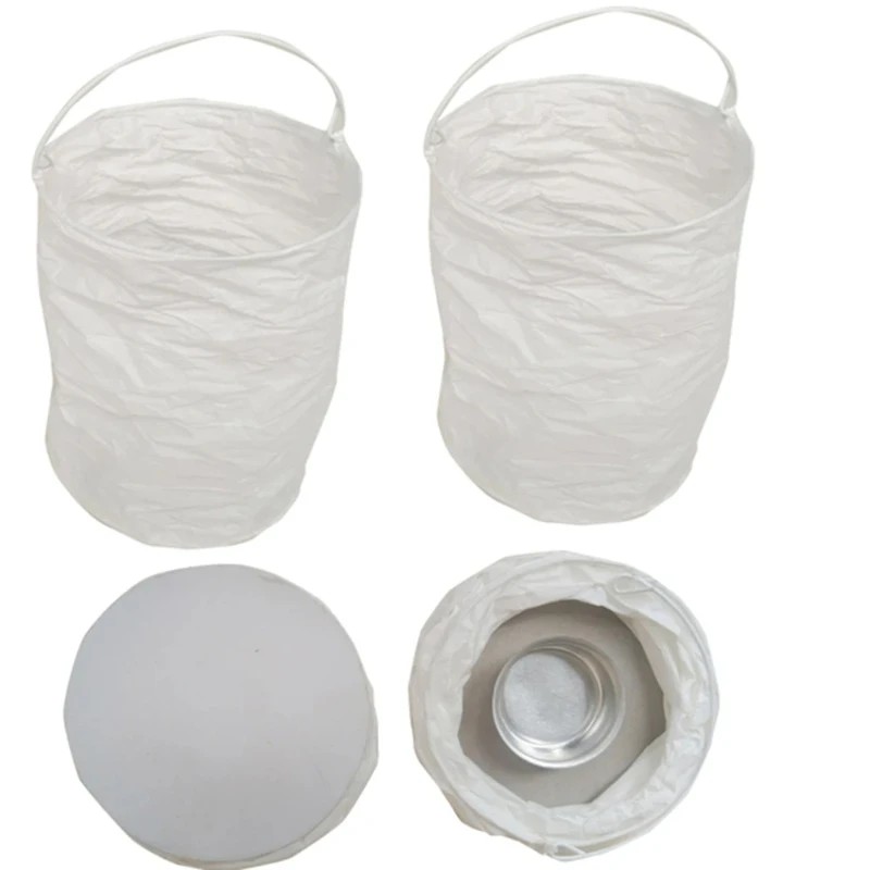 Outdoor Lighting Event - Lanternes en papier blanches droites de