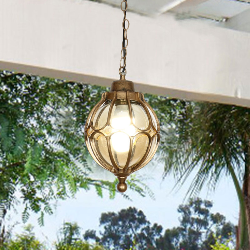 Outdoor Lighting Pendant - Lustre étanche américain, extérieur, couloir, balcon,