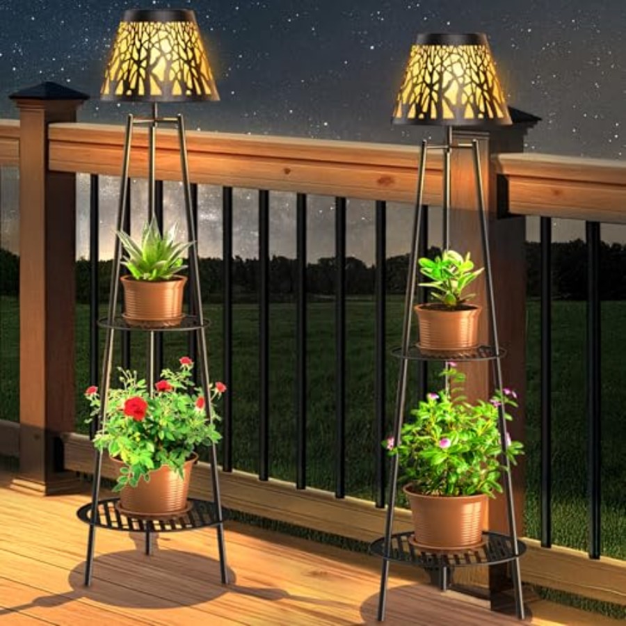 Outdoor Lighting And Decor - Lot de 2 lampes solaires d'extérieur