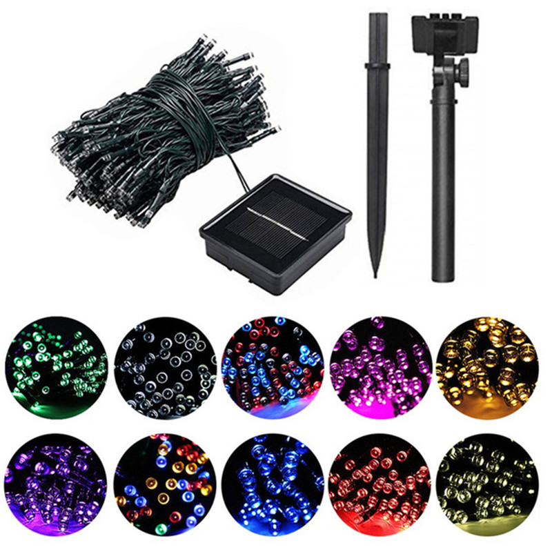 Outdoor Lighting For Front Of House - Guirlande lumineuse solaire à LED 50/100/200,