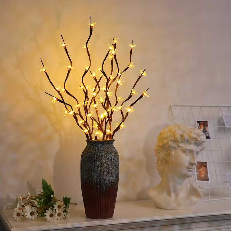 Outdoor Lighting And Decor - Lampes de branche d'arbre à fleurs