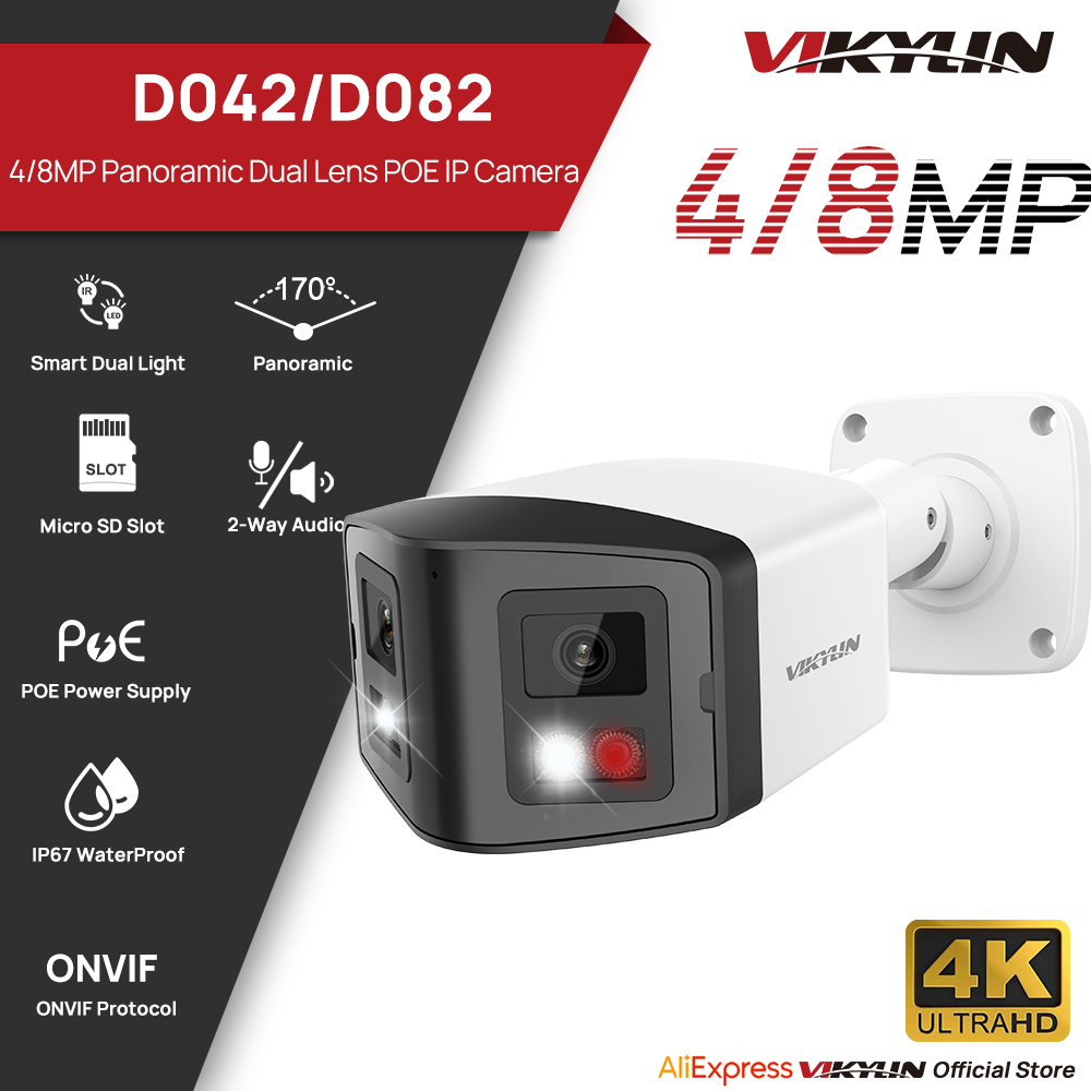 Outdoor Lighting Mains Powered - VIKYLIN 170 ° Caméra de sécurité