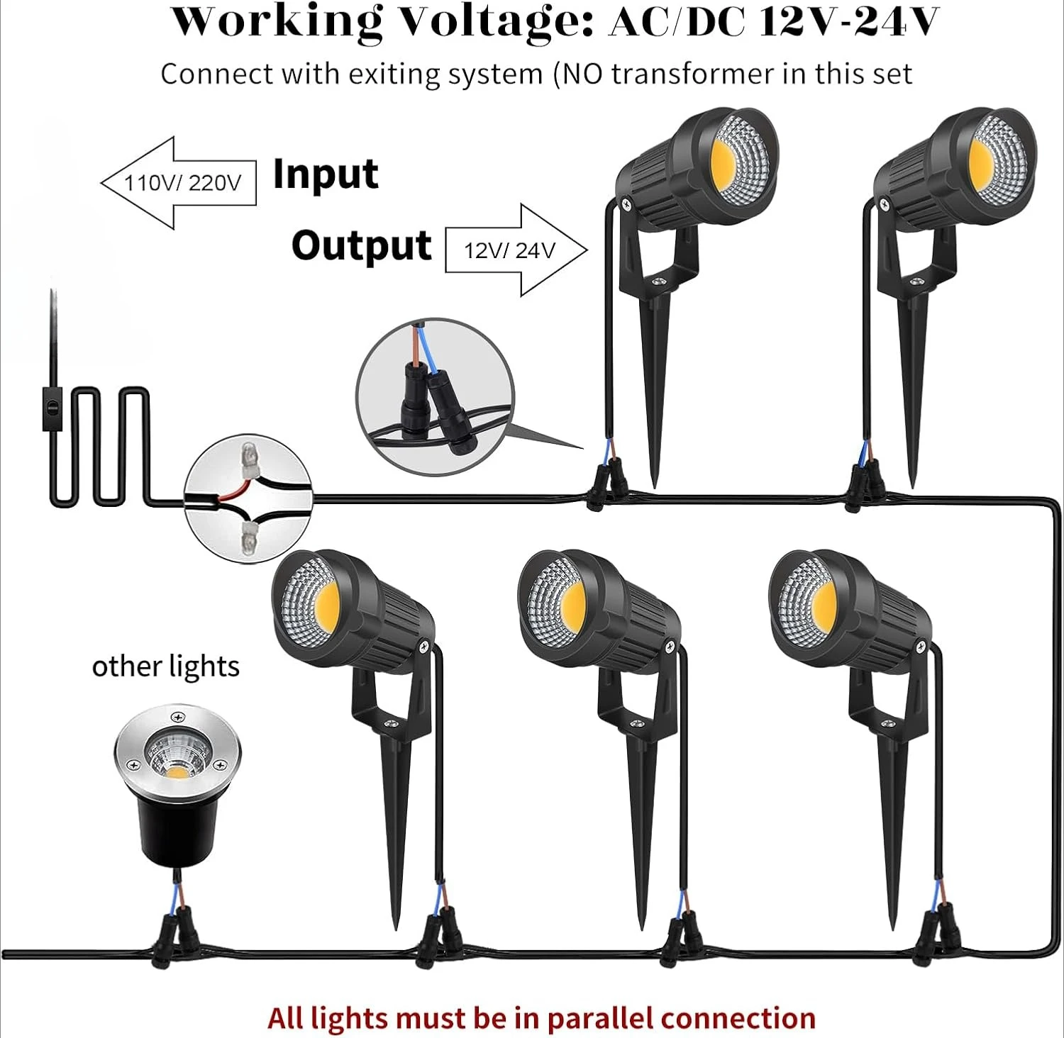Outdoor Lighting Low Voltage - Lumières de paysage LED basse tension