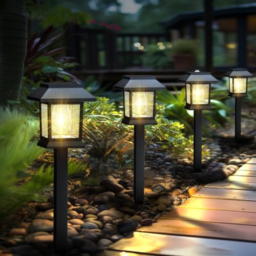 Outdoor Lighting For Your Yard - Lampes solaires d'extérieur, pack de 3000K,