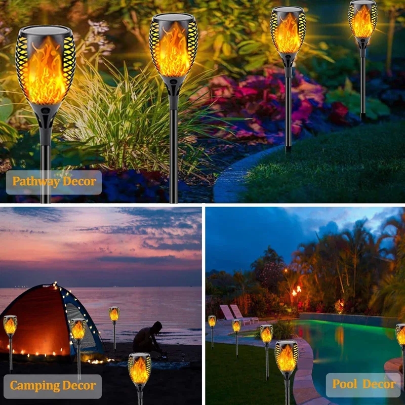 96 LED torche solaire extérieu - Outdoor Lighting Low Voltage avis et prix