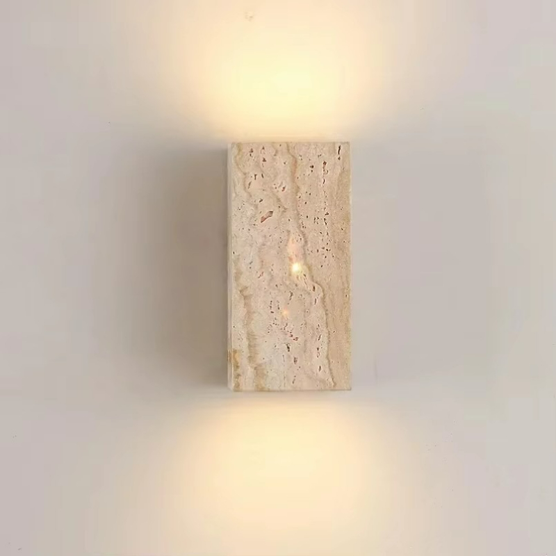 Lampe murale en pierre de trav - Outdoor Lighting For Front Of House avis et prix