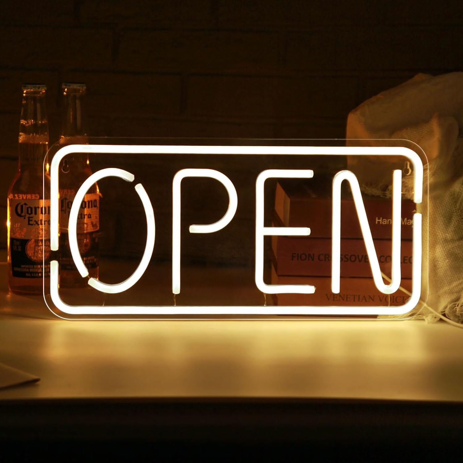 Enseigne néon ouverte alimenté - Outdoor Lighting For Store avis et prix
