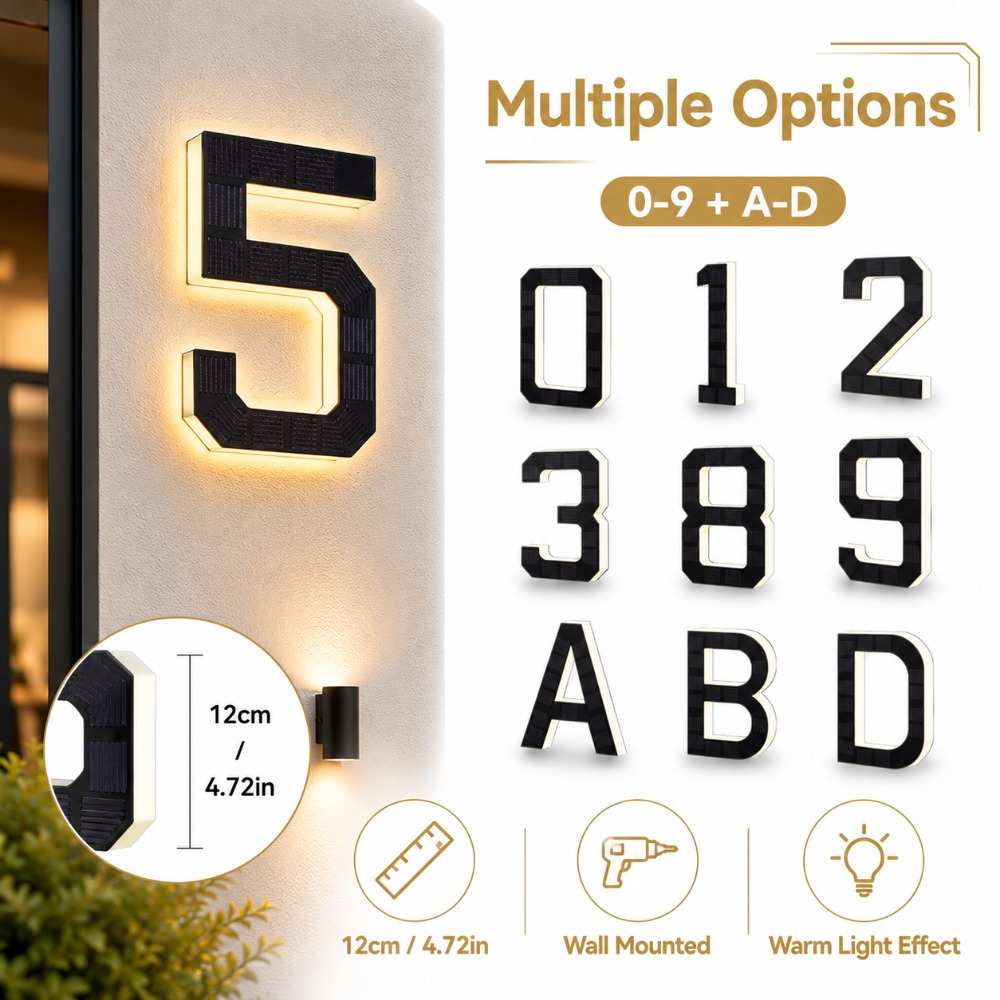 Plaque de Numéro de Maison Sol - Outdoor Lighting For Front Of House avis et prix