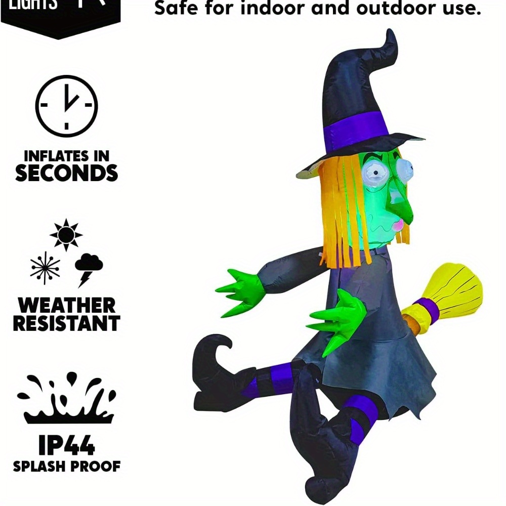 Sorcière gonflable d'Halloween - Outdoor Lighting Effects avis et prix