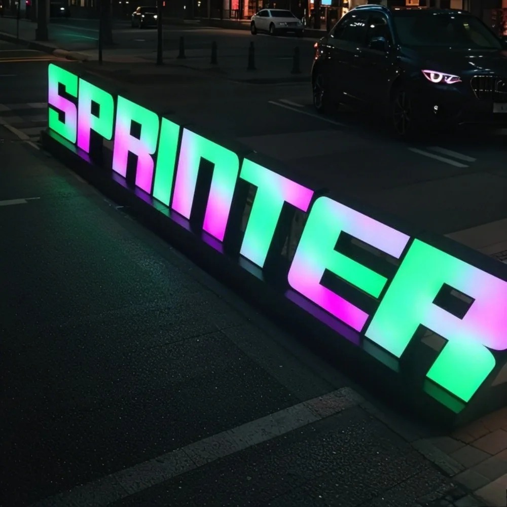 Panneau lumineux LED en métal  - Outdoor Lighting For Store avis et prix