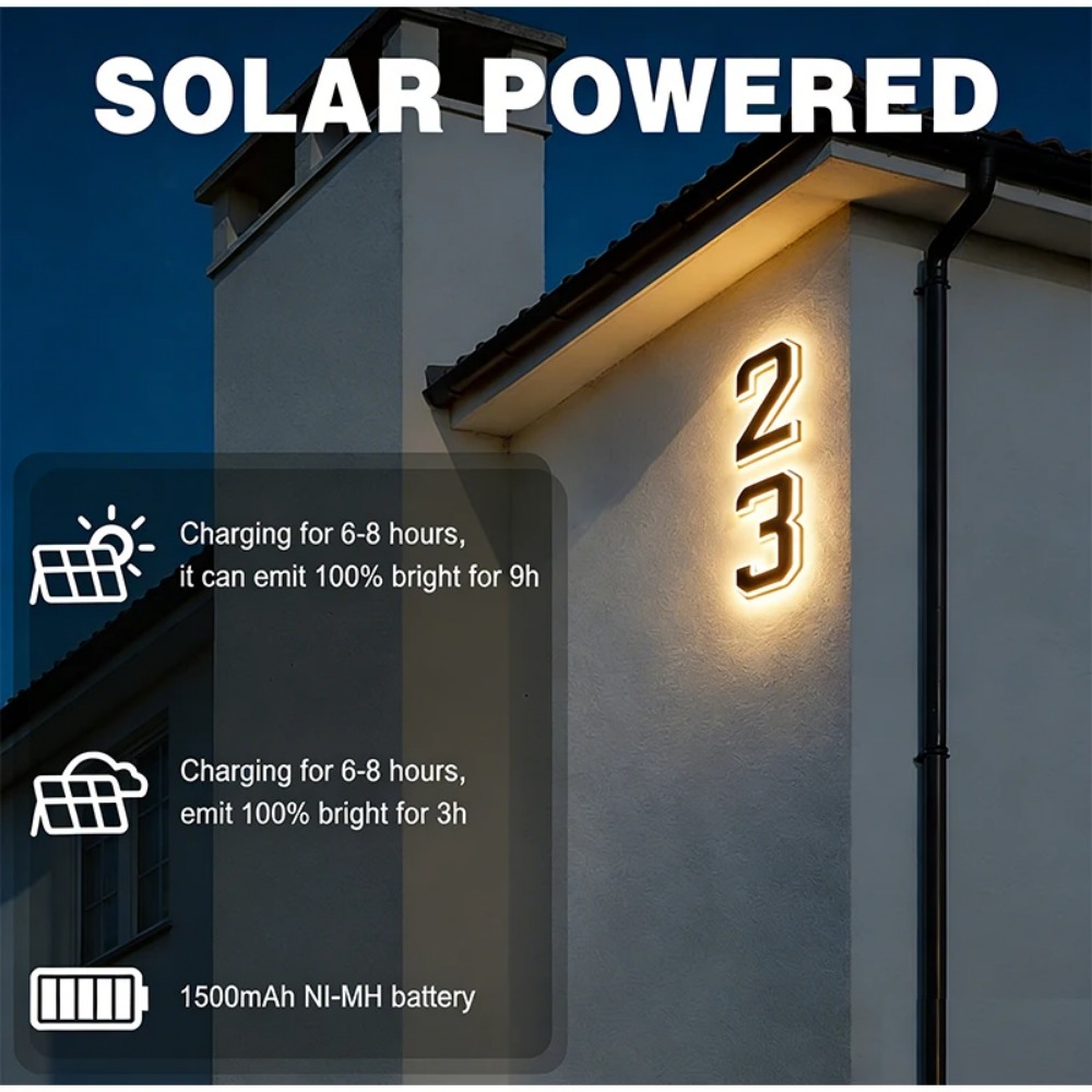 Nouvelle plaque de numéro de m - Outdoor Lighting For Front Of House avis et prix