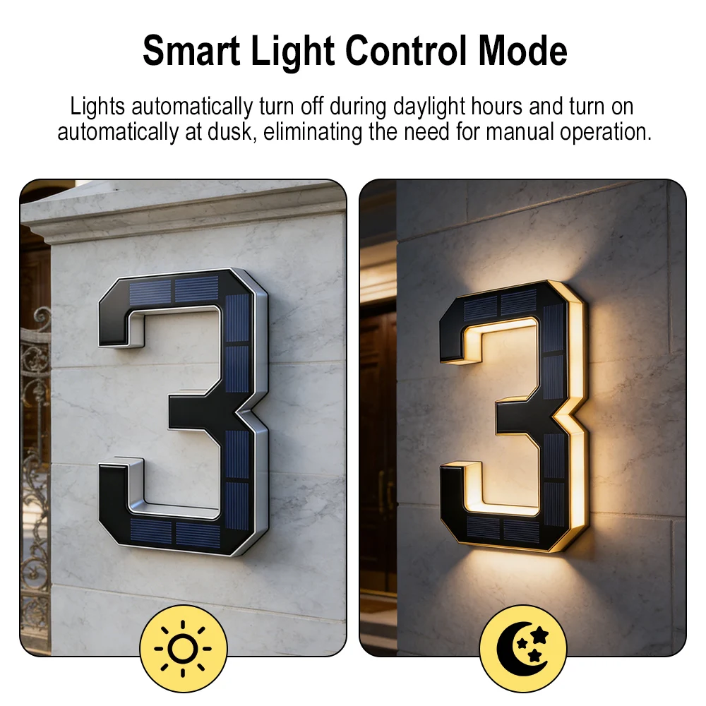 Lampes solaires pour numéros d - Outdoor Lighting For Front Of House avis et prix