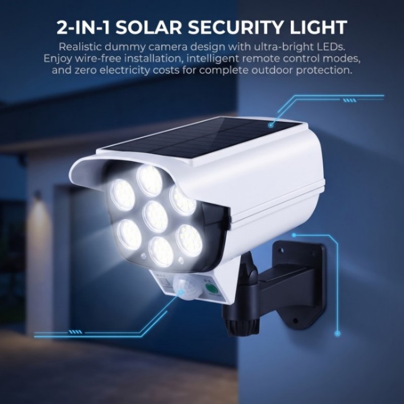 Projecteur LED solaire de sécu - Dusk To Dawn Bulb avis et prix