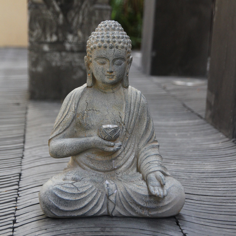 Statue de bouddha solaire en r - Outdoor Lighting Japanese avis et prix