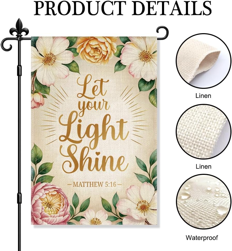 Drapeau de jardin « Let Your L - Outdoor Lighting For Your Yard avis et prix