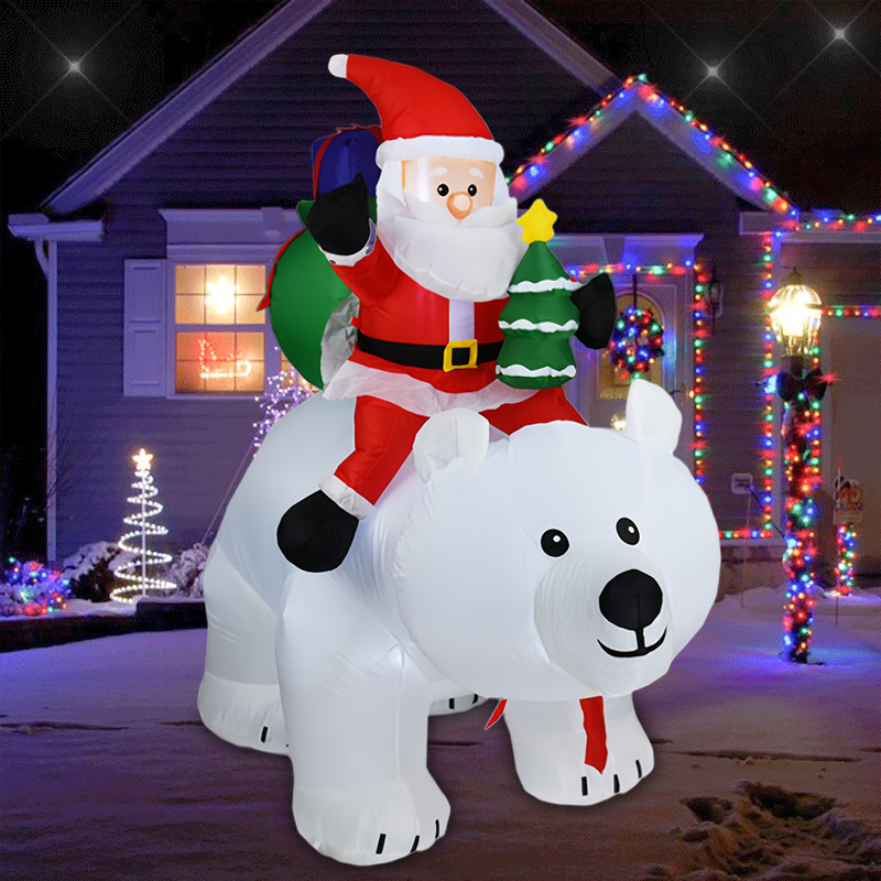 Ours mobile de noël gonflable, - Outdoor Lighting Uplight avis et prix
