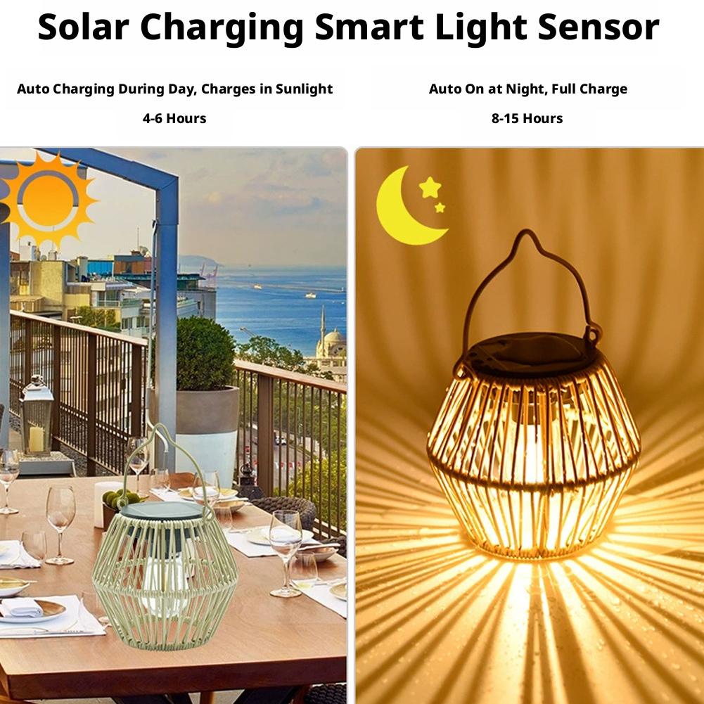 Lanterne solaire en rotin étan - Outdoor Lighting And Decor avis et prix