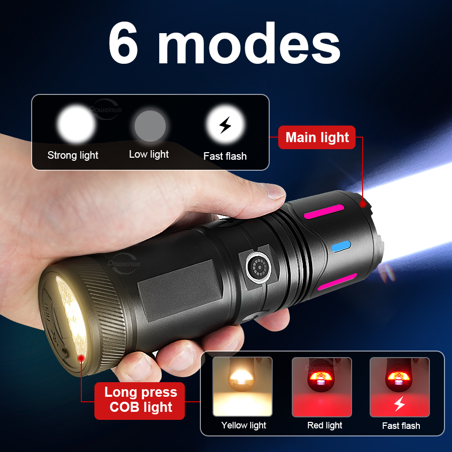 Lampe de poche LED haute puiss - Outdoor Lighting Mains Powered avis et prix