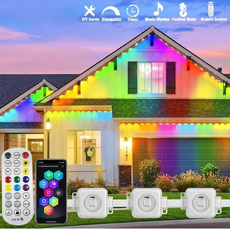 300FT avant-toit permanents LE - Outdoor Lighting For Front Of House avis et prix
